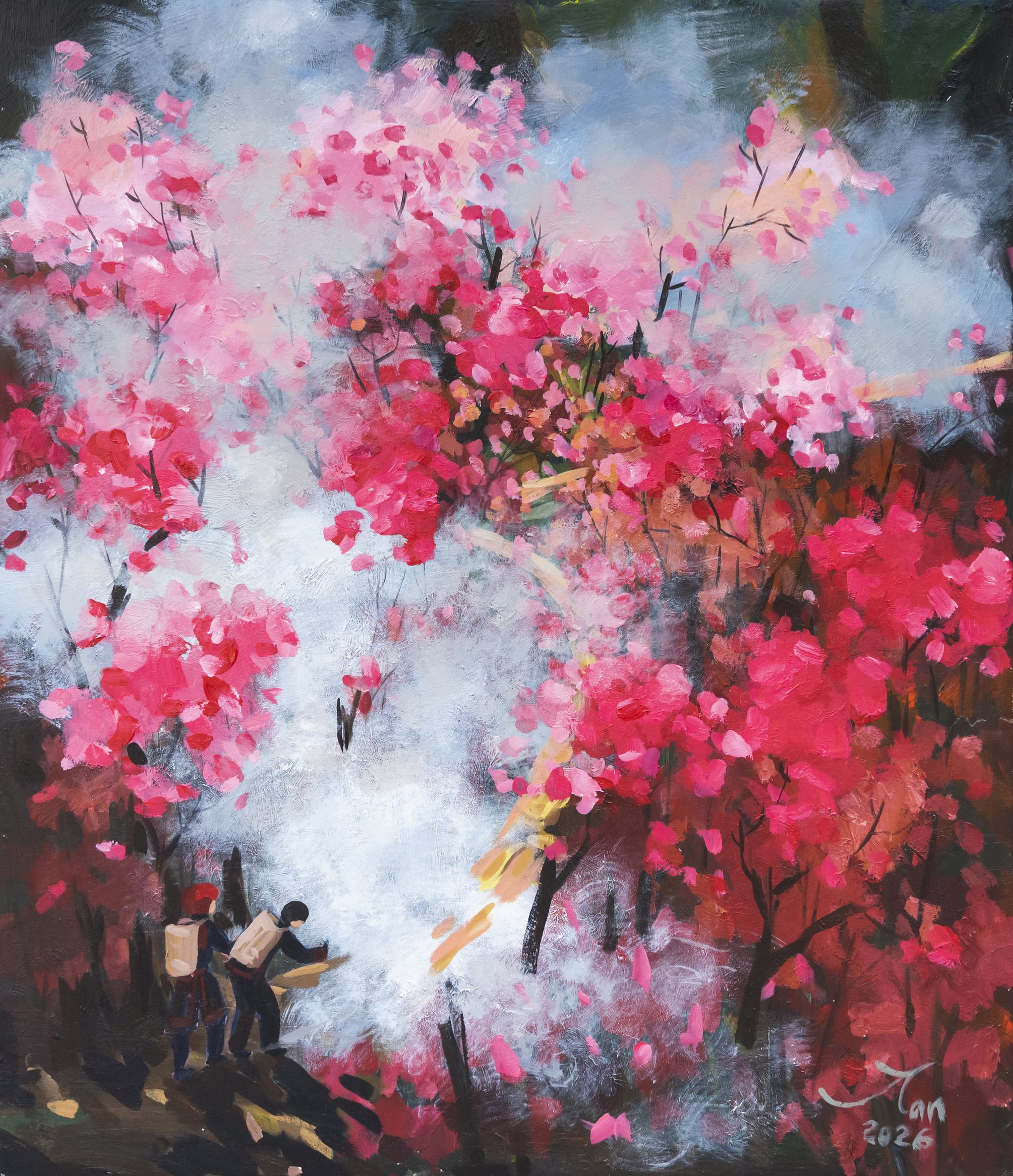 Cung Đường Xuân - Tranh Acrylic Nghệ Thuật Của Họa Sĩ Vũ Mạnh Tấn Cung Đường Xuân - Tranh Acrylic Nghệ Thuật Của Họa Sĩ Vũ Mạnh Tấn