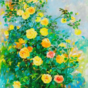Hoa Hồng XIV - Tranh Sơn Dầu Hoa của Họa Sĩ An Đặng