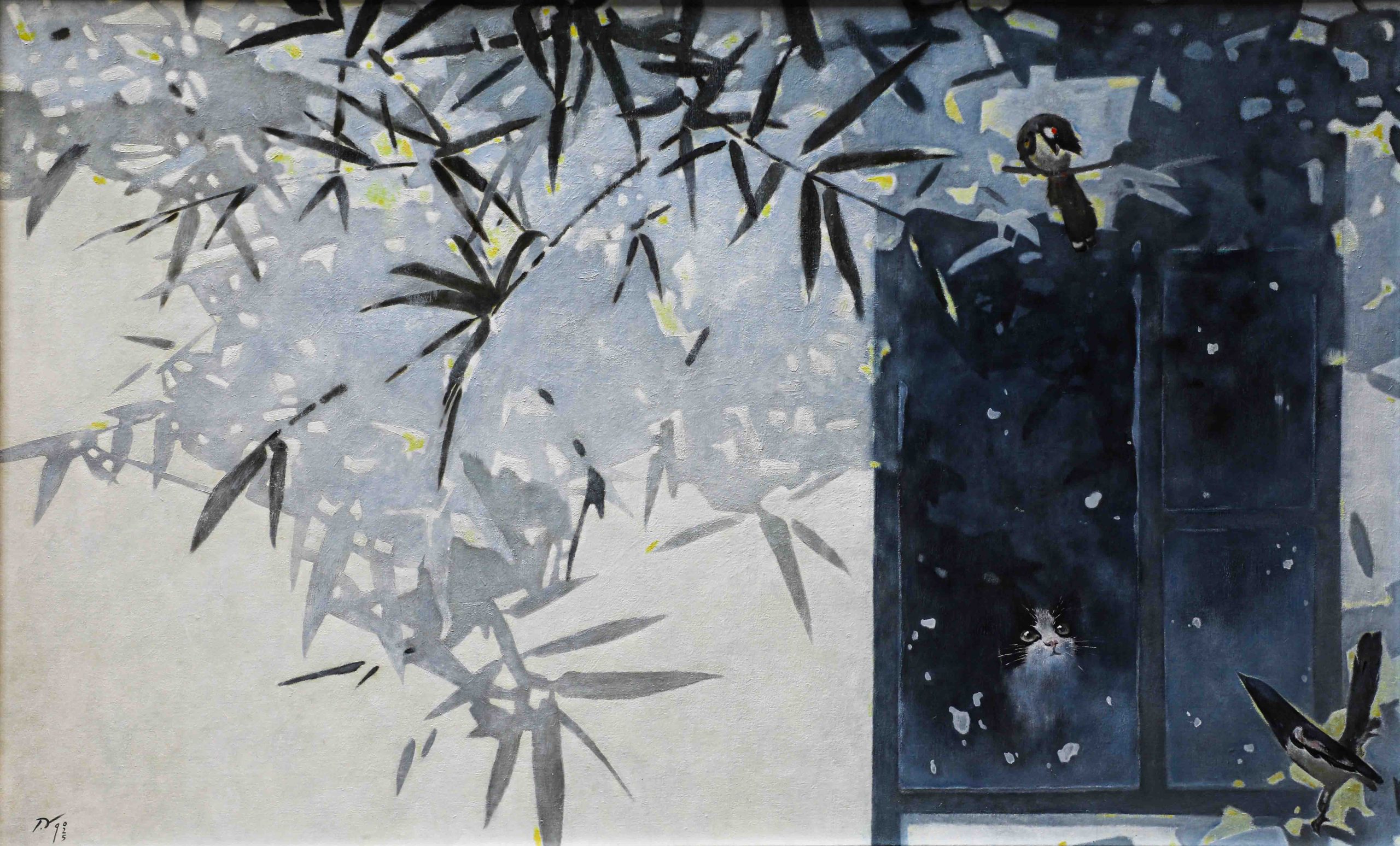 Hóng III - Tranh Sơn Dầu Nghệ Thuật của Họa Sĩ Đặng Vũ Hà