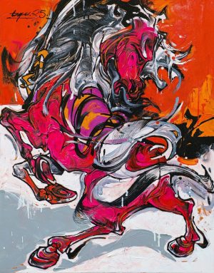 Hồng Phong - Tranh sơn dầu độc bản của Hoạ sĩ Lã Bá Quân