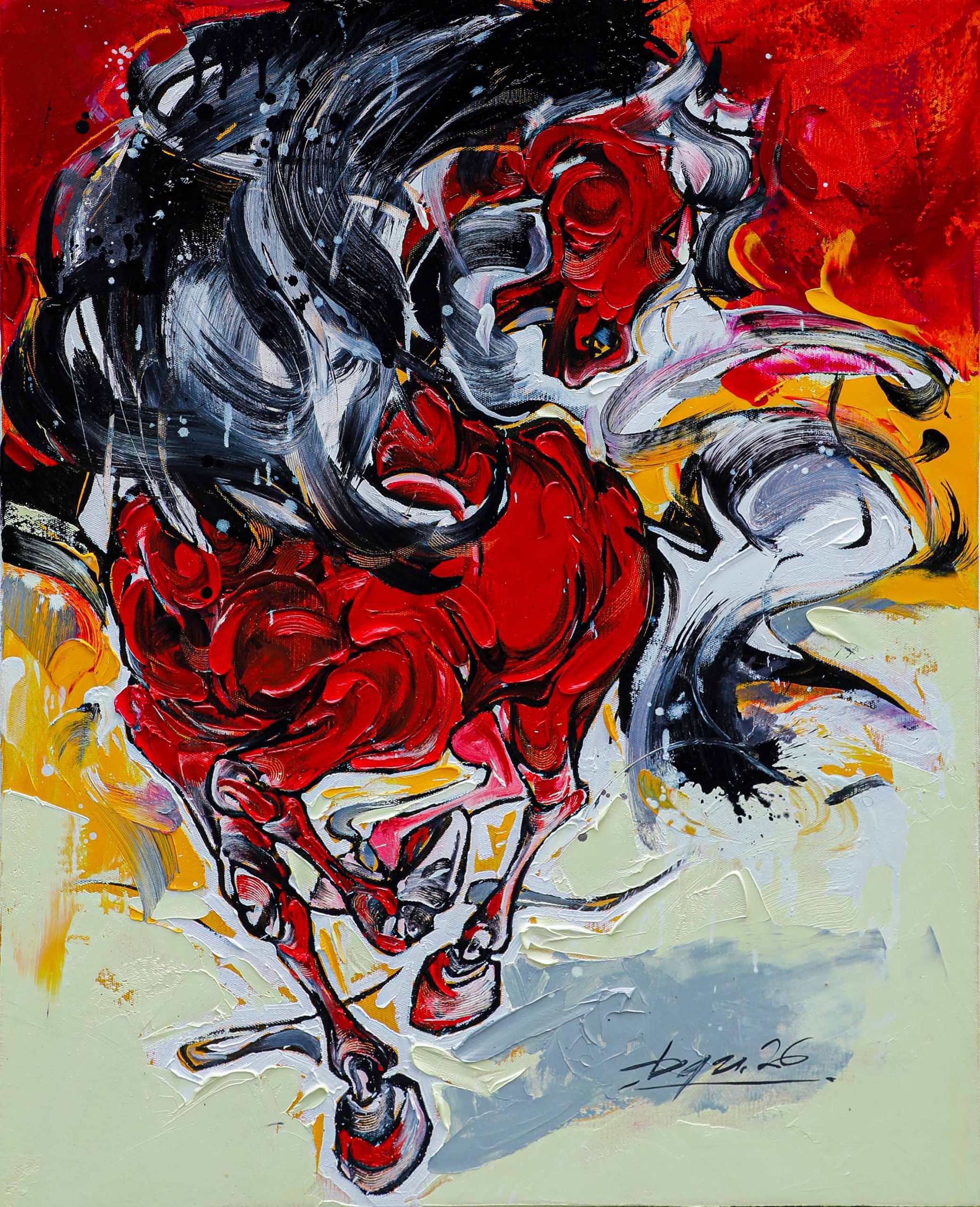 Hồng Phong II - Tranh sơn dầu độc bản của Hoạ sĩ Lã Bá Quân Hồng Phong II - Tranh sơn dầu độc bản của Hoạ sĩ Lã Bá Quân