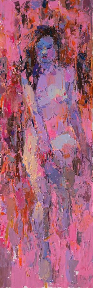 Khỏa Thân Đỏ IV - Tranh Sơn Dầu Đẹp Của Họa Sĩ Danh Cường