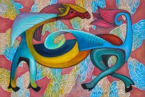 Xuân Về - Tranh sơn dầu nghệ thuật của Họa Sĩ Hà Huy Hiệp