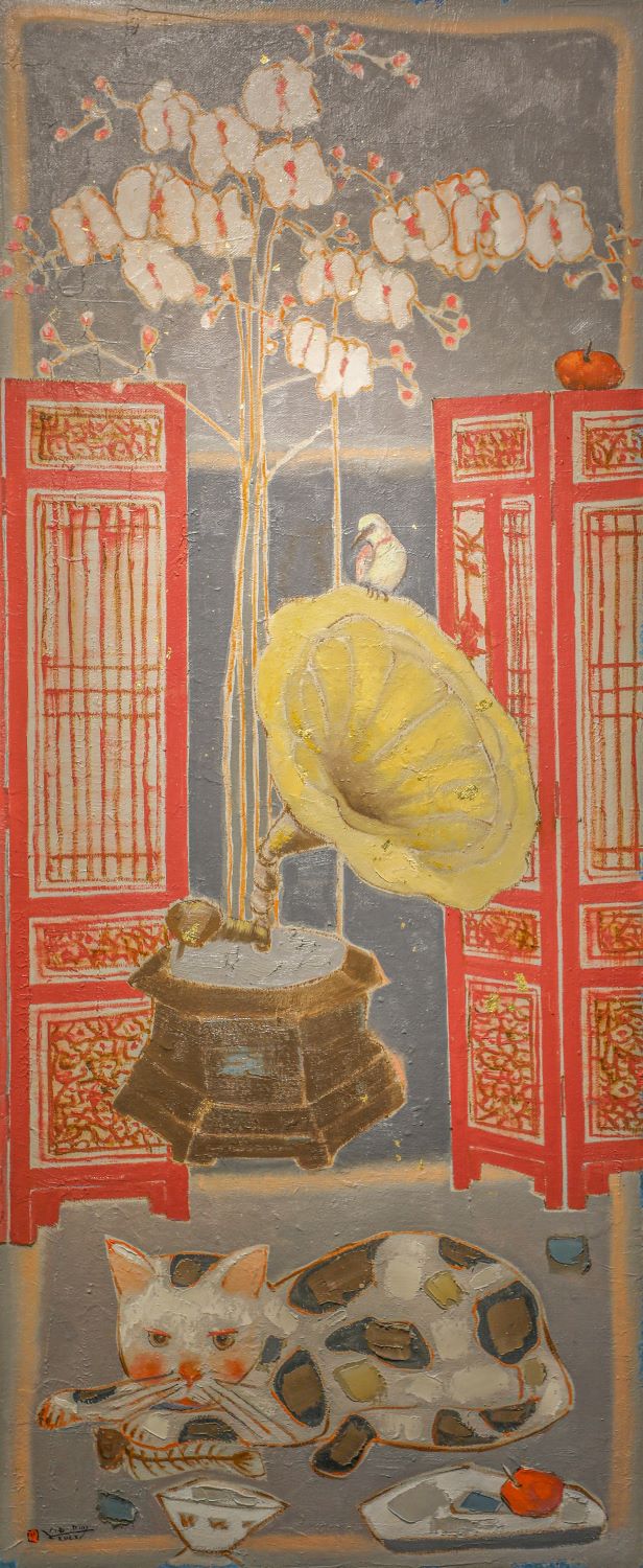 Thanh Âm Mùa Xuân - Tranh Sơn Dầu của Họa Sĩ Khổng Đỗ Duy