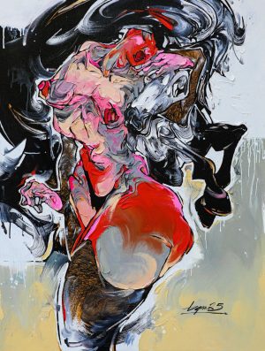 Thị Ngựa - Tranh sơn dầu độc bản của Hoạ sĩ Lã Bá Quân