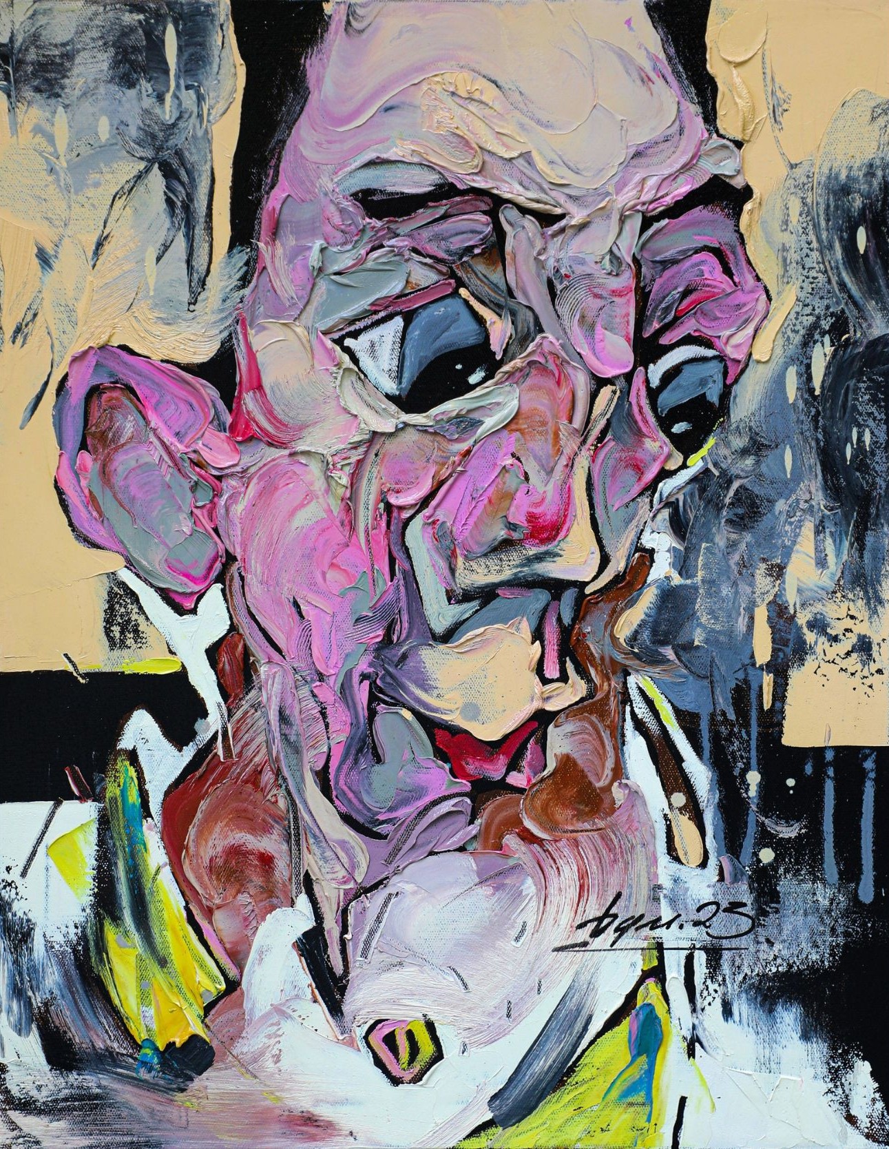 Trò Đời II - Tranh sơn dầu độc bản của Hoạ sĩ Lã Bá Quân Trò Đời II - Tranh sơn dầu độc bản của Hoạ sĩ Lã Bá Quân