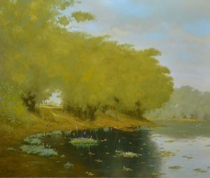 Chiều Thu - Tranh Sơn Dầu Nghệ Thuật của Họa Sĩ Đặng Đình Ngỡ
