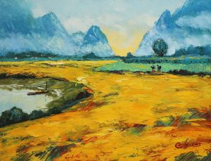 Mùa Vàng VI - Tranh Sơn Dầu HS Đặng Đình Ngõ