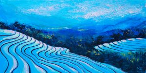 Mùa nước đổ - Tranh sơn dầu nghệ thuật của Họa Sĩ Minh Chính