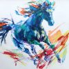 Ngựa Hoang - Tranh Acrylic Đẹp của Họa Sĩ Mai Huy Dũng