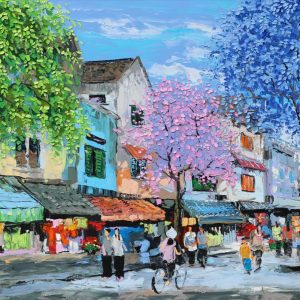 Những Ô Cửa - Tranh Sơn Dầu Phố Cổ của Họa Sĩ Giáp Văn Tuấn
