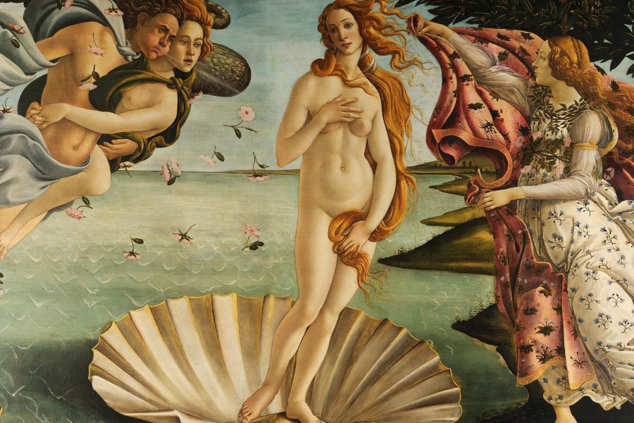 sự ra đời của thần vệ nữ The Birth of Venus tranh sơn dầu nổi tiếng thế giới của họa sĩ Sandro Botticelli