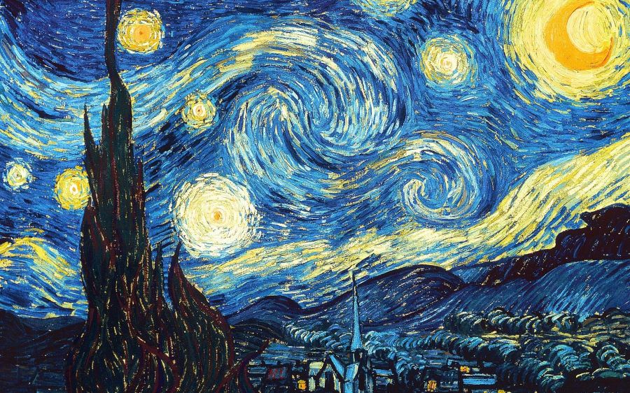 tác phẩm đêm đầy sao starry night của họa sĩ van gogh