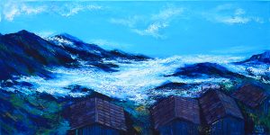Thiên đường mây tà xùa - Tranh sơn dầu nghệ thuật của họa sĩ Minh Chính